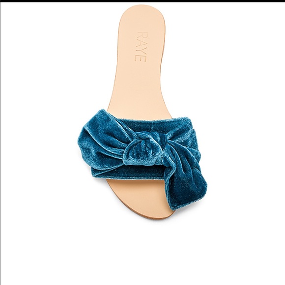 RAYE Shoes - Raye Sandy Slide in Blue Velvet